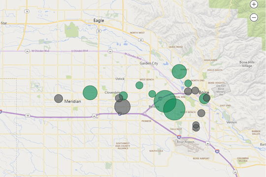 Map from the Housing Data Portal webpage.